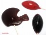 1419 Football Helmet Chocolate or Hard Candy Lollipop Mold